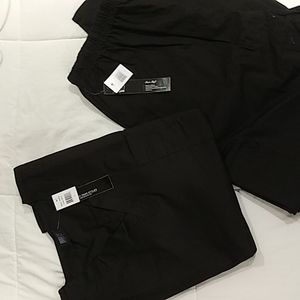 NWT MedGear Unisex Scrub Set BLACK Large